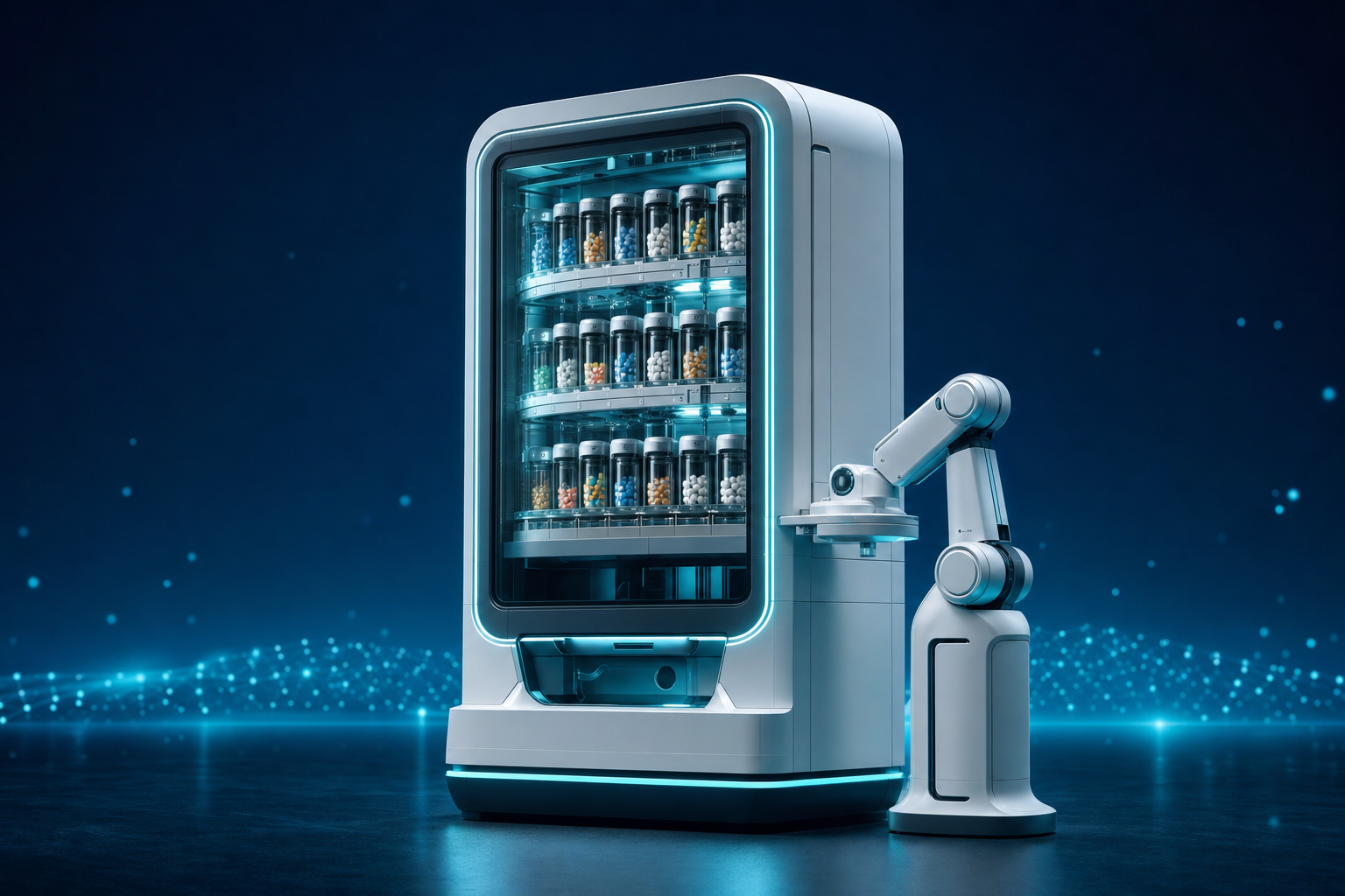 AI 流動機械人分藥櫃<br>爪藥皇智慧配藥平台